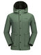 Camel Crown Mens Multi-Pocket Windproof Waterproof Breathable Casual Technical Jacket - Green