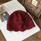 Hand-crocheted Beanie Hat Retro Literary Casual Turban Hat - Wine Red
