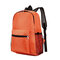 Lightweight Waterproof Nylon Travel Backpack Folding Men Women Unisex Bag - Orange