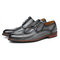 Мужские стильные туфли-оксфорды Brogue со шнуровкой сбоку Fromal Свадебное Туфли - Серый