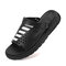 Men Two Wearing Ways Beach Casual Hole Water Sandals - Black