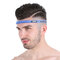 Adjustable Silicone Sports Headband Sweatband Hair Band For Running Yoga Jogging Fitness Gym - Blue