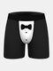 Funny Print Multi-Color Mens Underwear Comfortable Christmas Boxer Briefs - Black