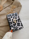 Women Chain Cow Leopard Pattern Print 6.5 Inch Phone Bag Crossbody Bag - 1