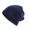 Womens Ethnic Velvet Cotton Beanie Hat Vintage Good Elastic Warm Winter Turban Caps - Blue