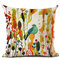 Flowers and Birds 45*45cm Cushion Cover Linen Throw Pillow Car Home Decoration Decorative Pillowcase - #7