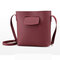 Women PU Leather Soft Crossbody Bag Shoulder Bag Dating Bag - Wine Red
