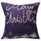 Christmas Letters Throw Pillow Case Square Sofa Office Cushion Cover Home Decor - #2