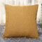 Solid Soft Cotton Linen Pillow Case Waist Cushion Cover Bags Home Car Decor - Gold