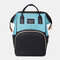 Women Canvas Casual Mummy And Kids  Patchwork Backpack - #08