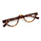 Women's Fashion Vintage Plastic Glasses High Definition Slender Cat Reading Glasses - Leopard