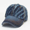 Mens Women Vintage Solid Color Denim Baseball Cap Casual Travel Visor Snapback Caps Jeans Hat - #5