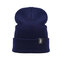 Unisex Warm Knitted Hat Ski Wool Cap Skull Cap Beanie - Navy