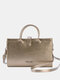 JOSEKO Women's PU Leather Vintage Multifunctional Handbag Shoulder Messenger Bag High Quality Small Square Bag - Gold