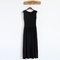 New Women's Modal Dress Fashion Slim Pleated Skirt Vest In The Long Beach Skirt - Black