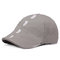 Breathable Cotton Peak Hat Adjustable Summer Thin Beret Cap For Men And Women  - Grey