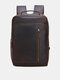 Men Vintage Multifunction Large Capacity Backpack 15.6 Inch Laptop Bags Travel Bag - Coffee