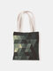 Women Canvas Quilted Bag Handbag Shoulder Bag Shopping Bag Tote - 13