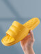 Women Indoor Non Slip Soft Home Waterproof Bathroom Slippers - Yellow