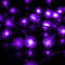 電池式4M 40LEDスノーフレークキラキラフェアリーストリングライトクリスマスアウトドアパーティー家の装飾 - 紫