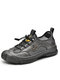 Men Mesh Splicing Breathable Outdoor Anti-collision Hiking Shoes - Gray