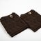 Woolen Knit Knee Socks Double Thick W-shaped Socks - Dark Coffee