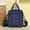 Casual Nylon Waterproof Multi-pocket Travel Bags Passport Storage Bags Better Together Daily Bags - Navy