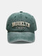 قبعة بيسبول بحروف الأبجدية ثلاثية الأبعاد كاجوال من القطن للجنسين للخارج كاجوال - أخضر