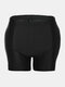 Women Seamless Plump Crotch Hip Lift Enhancing Padded Bum Panty Shapewear - Black