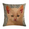 Vintage Art Oil Printing Cat Linen Cotton Cushion Cover Home Sofa Office Decor Throw Pillowcases - #6
