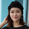 Women Wool Beanie Cap Knitted Lace Hand-knitted Hat Crochet Decoration Hat - Black