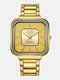 7 colores Aleación de acero inoxidable Hombres Moda de negocios informal Watch Impermeable Cuarzo Watch - #05