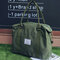 Women Nylon Duffel Bag Casual Outdoor Tote Bags Travel Bag - Green