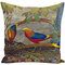 الرجعية اللوحة فلامنغو Swan الجنية المخدة المنزل النسيج غطاء وسادة أريكة - #5