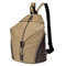 Canvas 12 Inch Backpack Casual Travel Book Bag For Men Women - Khaki