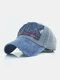 Men Embroidery Letter Pattern Patchwork Color Baseball Cap Outdoor Sunshade Adjustable Hat - #03