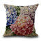 Retro Style Flower Cushion Cover Linen Sofa Decoration Pillowcase - #2