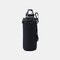Women Nylon Water Bottle Set Waist Bag Belt Sheath - Black