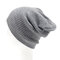 Winter Men Women Knitted Warm Skullies Beanie Hats Casual Sport Breathable Elasticity Hat - Gray