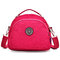 Multifunction Two Interlayers Handbags Outdoor Shoulder Bags Light Crossbody Bags Backpack - Rose