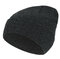 Women Men Winter Star Knitting Ski Hat  Outdoor Warm Retro Cuffed Acrylic Beanie Hat - #02
