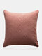 1PC Velvet Ins Solid Color Pattern Decoration In Bedroom Living Room Sofa Cushion Cover Throw Pillow Cover Pillowcase - Pink