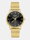 JASSY 10 Colors Stainless Steel Business Simple Fashion Alloy Quartz Watch - #04
