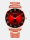 Jassy 16 Colors Stainless Steel Business Casual Roman Scale Color Gradient Quartz Watch - #13
