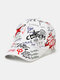 Men & Women Cotton Graffiti Pattern Hip-hop Style Fashion Personality Couple Hat Baseball Hat - #12