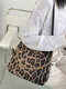 Women Chains Zebra Leopard Pattern Print Shoulder Bag Handbag - #02