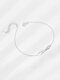 S925 Silver Couple Bracelet Adjustable Mobius Bracelet Valentine's Day Gift - Silver+Silver Chain(Women)