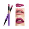 Double-Head Matte Lipstick Pen Lip Liner Automatic Rotating Lip Lipstick 16 Colors For Choice - 16
