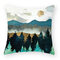 Modern Forest Abstract Landscape Linen Cushion Cover Home Sofa Throw Pillowcases Home Decor - #7