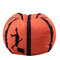 Creative Plush Toy Storage Bag Football Basketball Baseball Rugby Shaped Canvas Bag - Orange